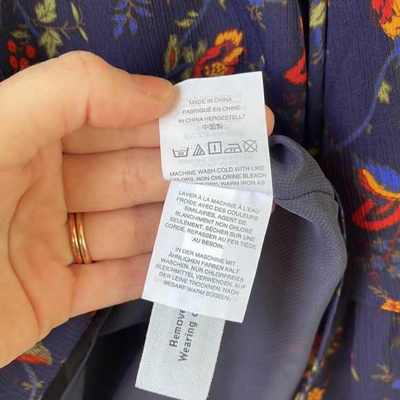 MADEWELL | Floral Navy Blouse - Picture 9 of 10